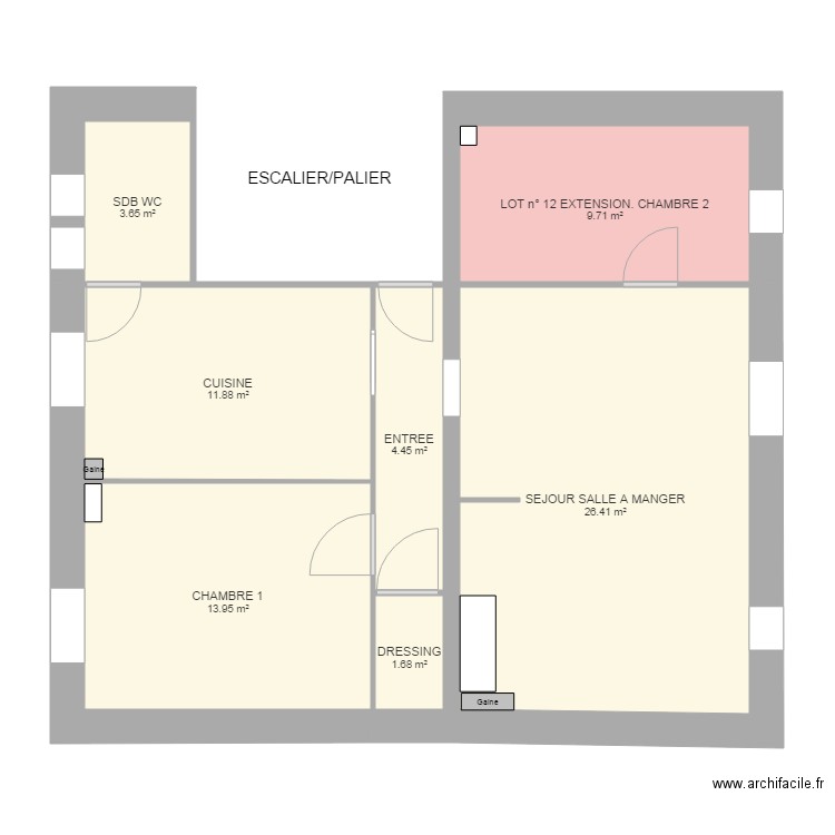 taxehabitation. Plan de 0 pièce et 0 m2