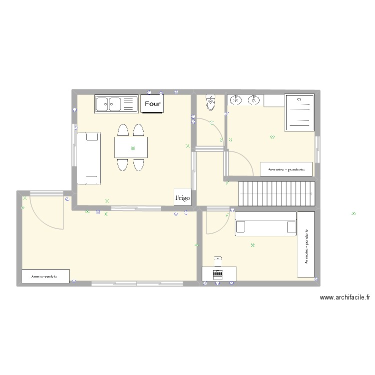 oui mamadoleroi. Plan de 6 pièces et 123 m2