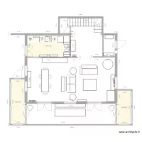 Plan chalet 2 variante entr&eacute;e