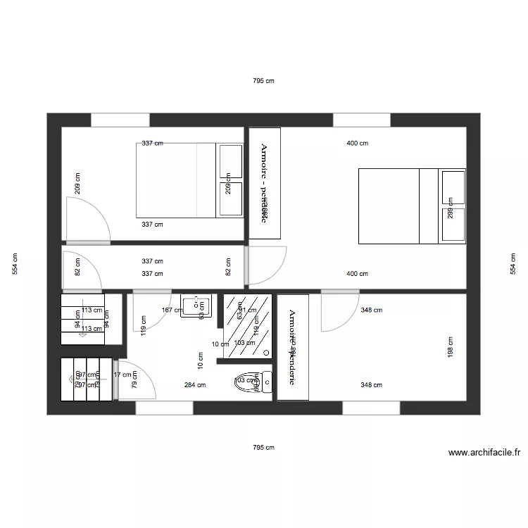 Alain Etage Futur. Plan de 