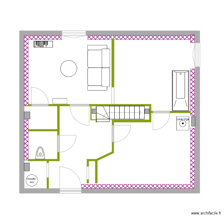 Salon Canapé. Plan de 0 pièce et 0 m2