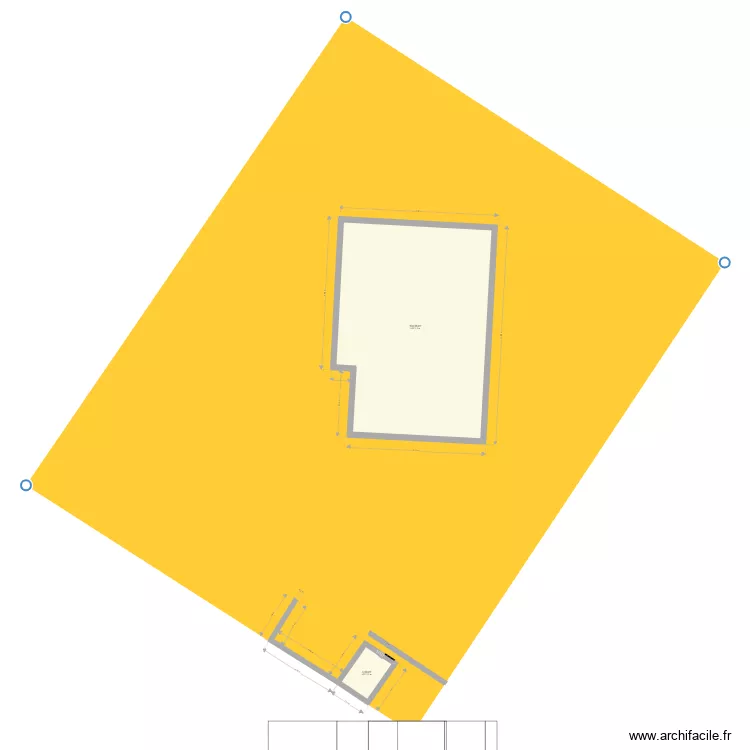 abri de jardin. Plan de 