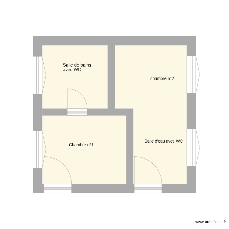 Etage CH Projet Le Nouvion en Thiérache. Plan de 0 pièce et 0 m2