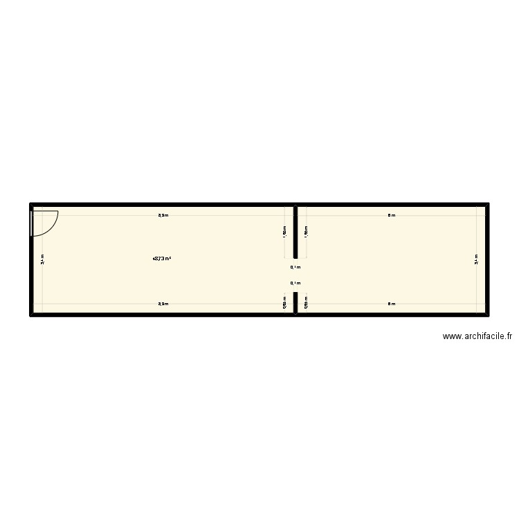  plan de maison avec mesure. Plan de 0 pièce et 0 m2