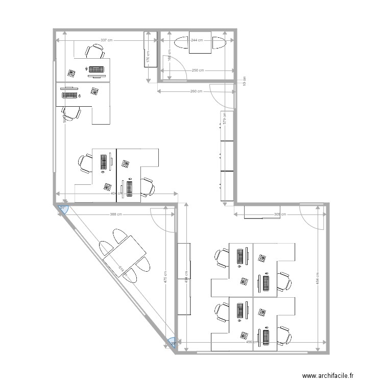 Bureaux ICARE. Plan de 0 pièce et 0 m2