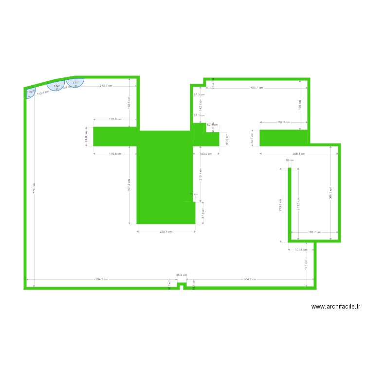 KERMANv2. Plan de 5 pièces et 88 m2