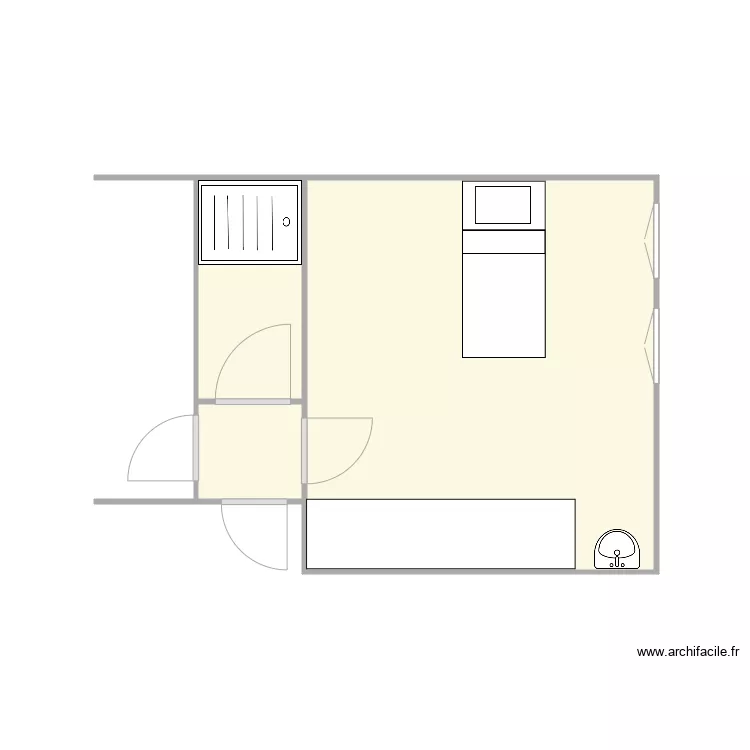 ANDRO Tr&eacute;ffiagat apr&egrave;s RDC 1. Plan de 