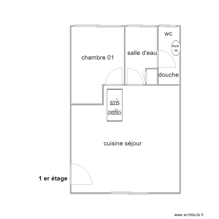 herbert. Plan de 5 pièces et 26 m2