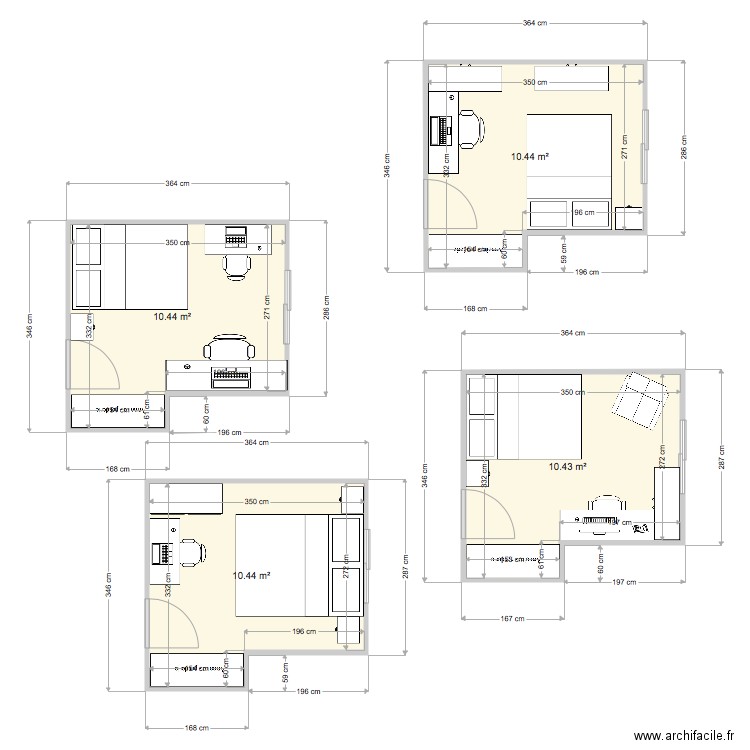 chambre. Plan de 0 pièce et 0 m2