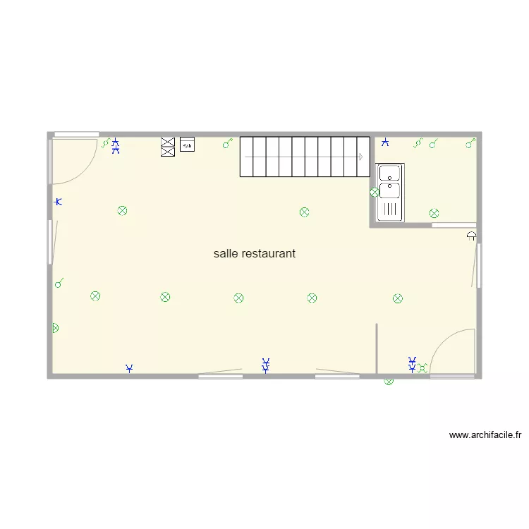 restaurant daniel 3. Plan de 