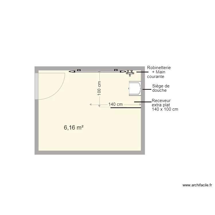BERAT SDB projet. Plan de 