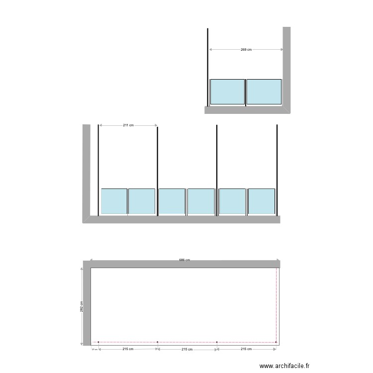 Terrasse plan - Option 2. Plan de 0 pièce et 0 m2