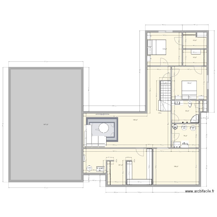 Sous-sol version 1 - 4. Plan de 0 pièce et 0 m2