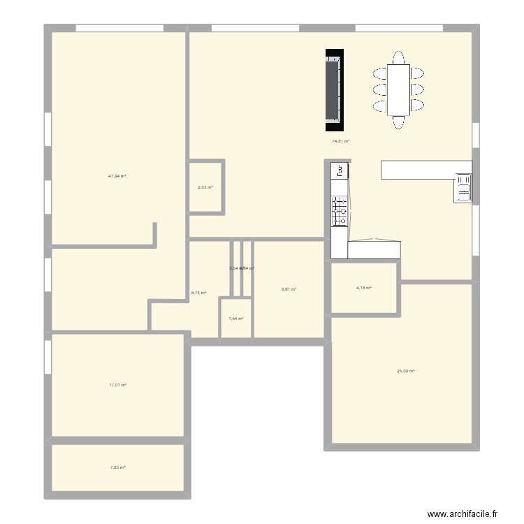 RDC sneessens. Plan de 0 pièce et 0 m2