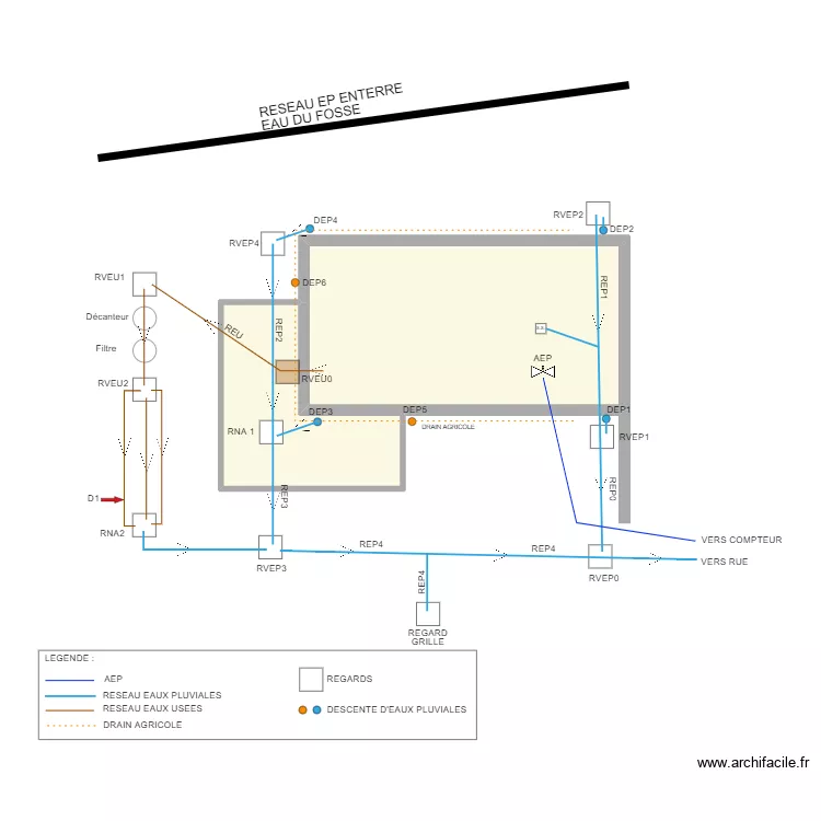 ARNAS DESSAIGNE LAURENT. Plan de 