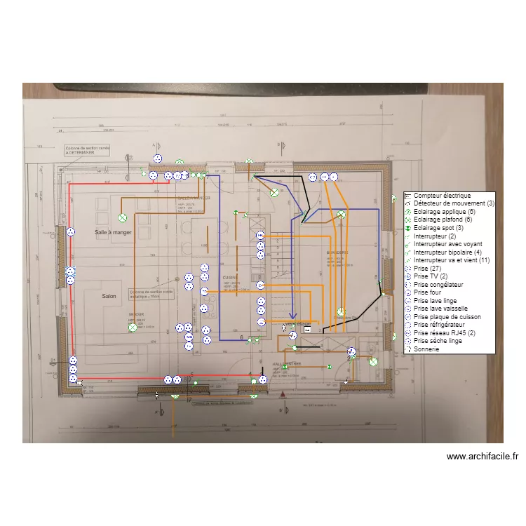 rez de chaussé. Plan de rez de chaussé. Plan de