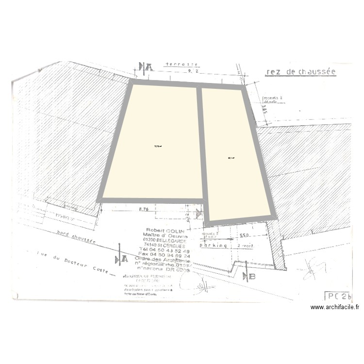 Aime_Base. Plan de 2 pièces et 125 m2