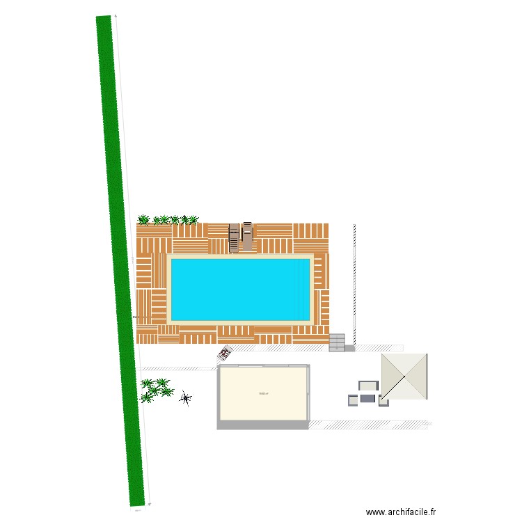 plan jardin. Plan de 0 pièce et 0 m2