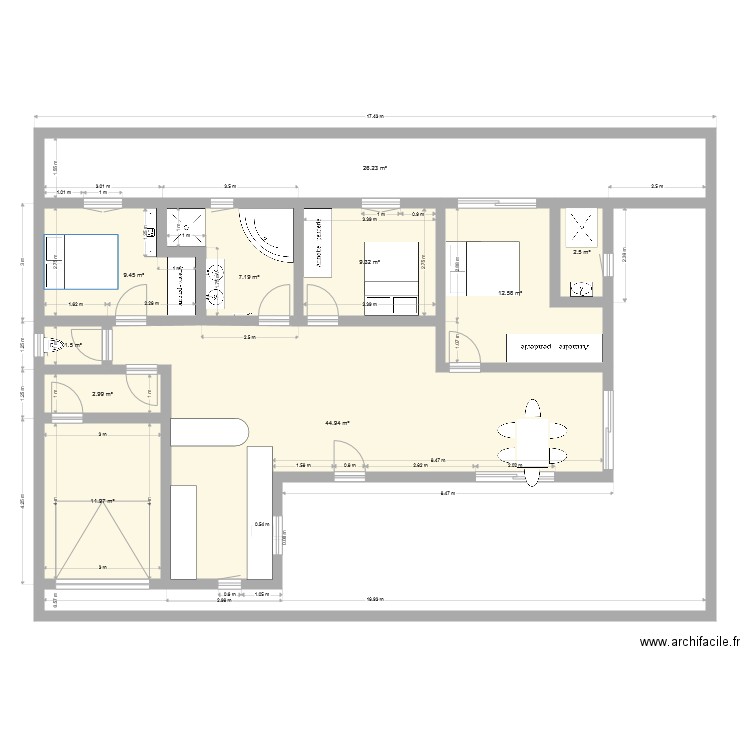 maison neuve V2. Plan de 0 pièce et 0 m2