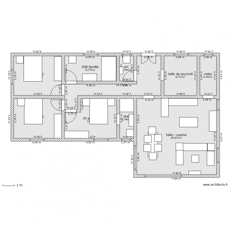 vani 1. Plan de 0 pièce et 0 m2