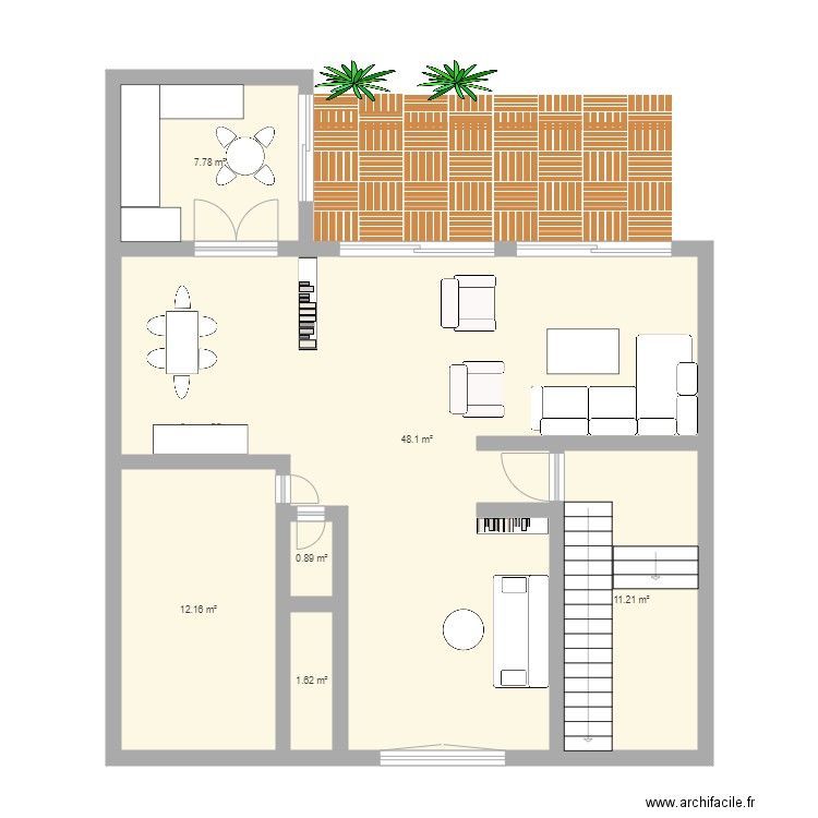 Pièces de vie. Plan de 0 pièce et 0 m2