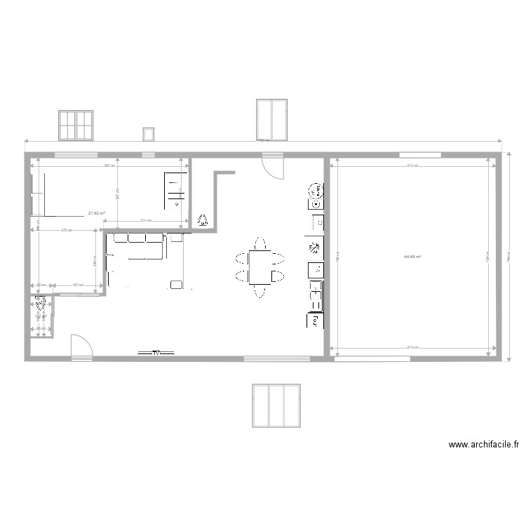 Garage 2020 n01 avec fenetre. Plan de 0 pièce et 0 m2