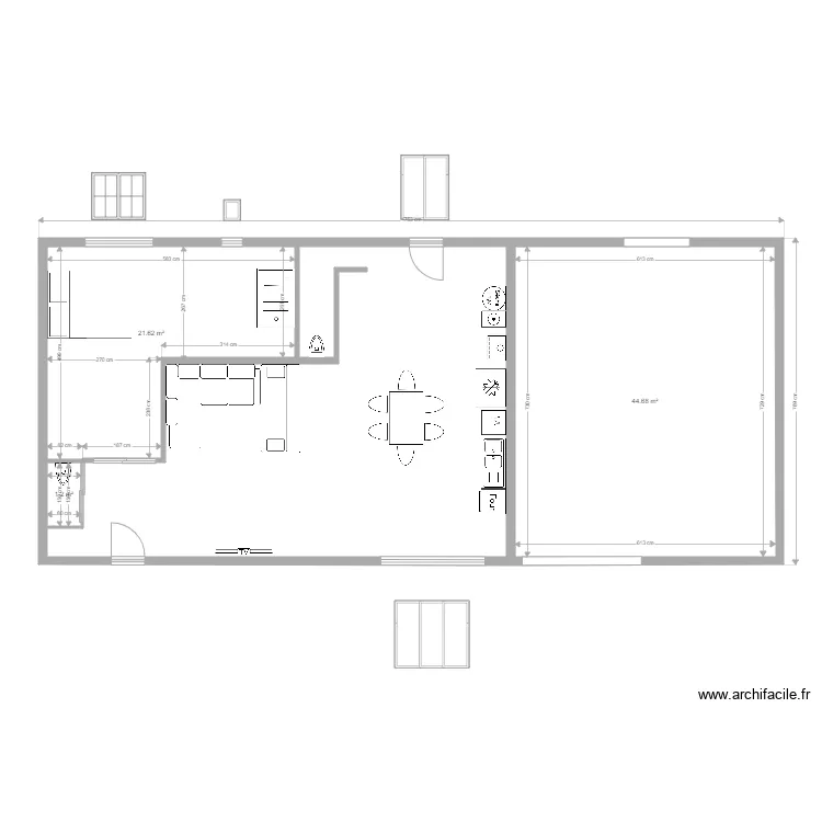 Garage 2020 n01 avec fenetre. Plan de Garage 2020 n01 avec fenetre. Plan de