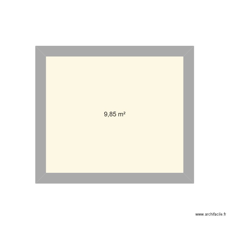 Toilettes Gentilly. Plan de 1 pièce et 10 m2