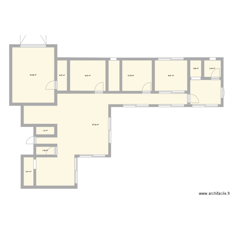 maison 1. Plan de 11 pièces et 118 m2