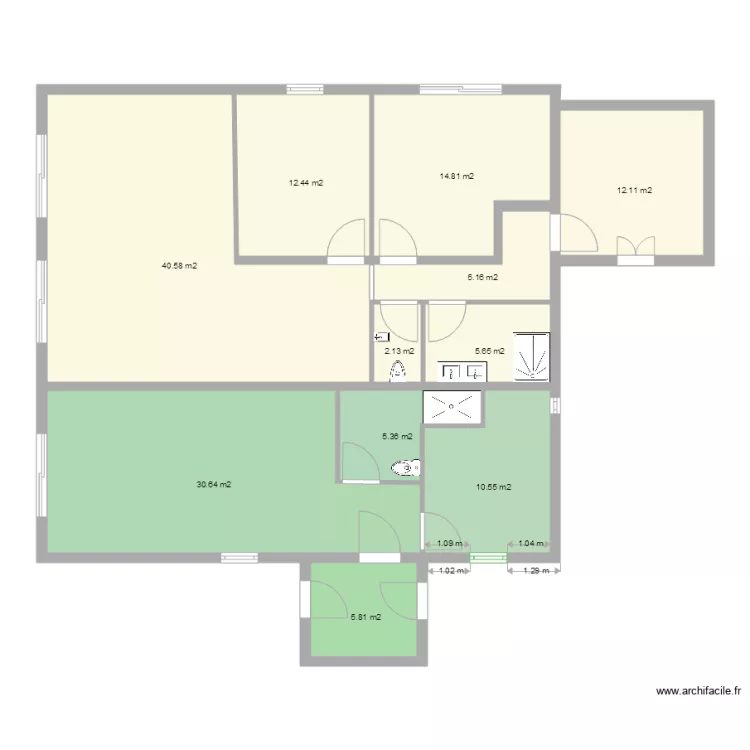 AUDIT RDJ apr&egrave;s travaux. Plan de 