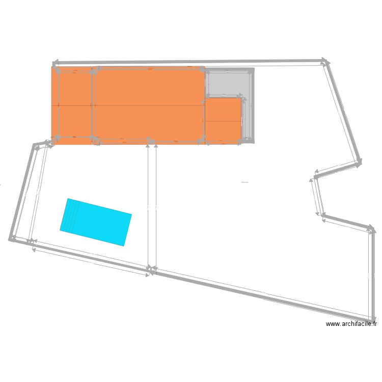 Plan de Masse Projet 2. Plan de 0 pièce et 0 m2