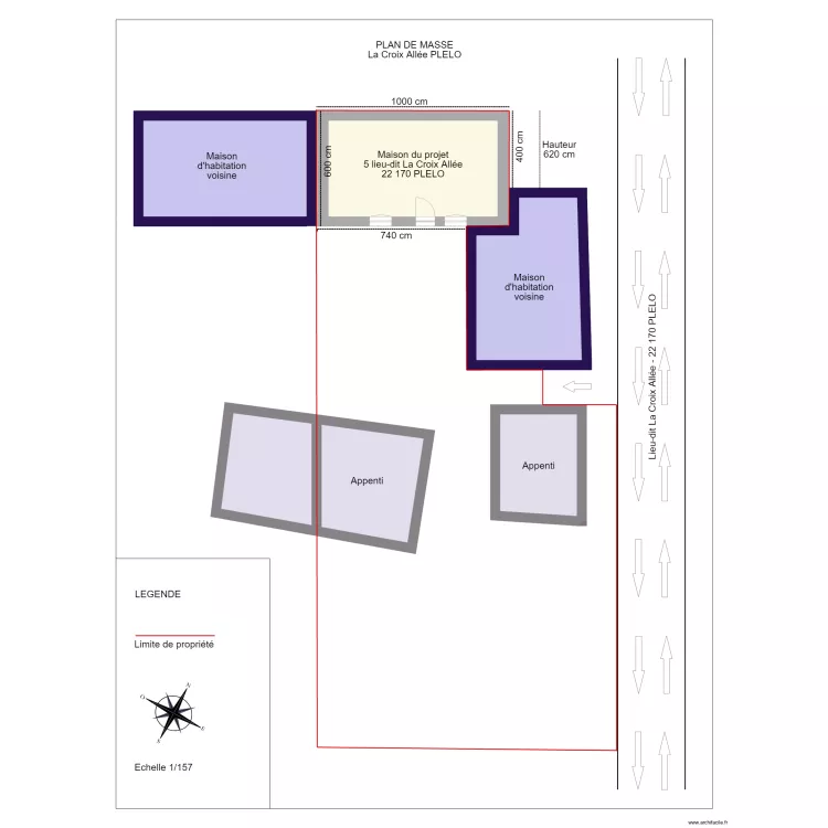 PLAN DE MASSE. Plan de PLAN DE MASSE. Plan de