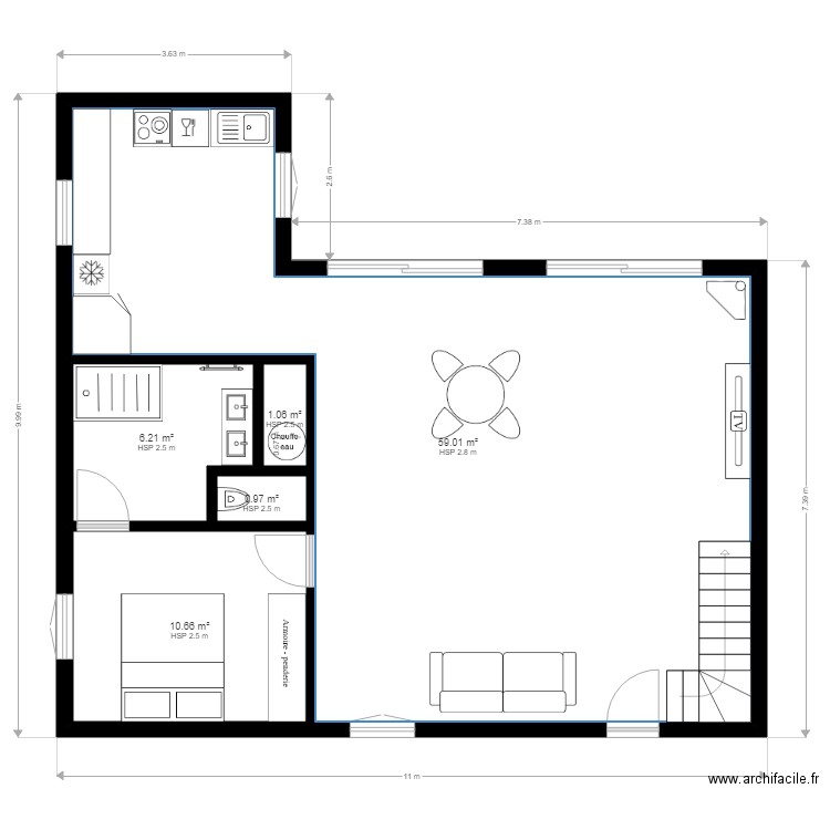 Boulleret. Plan de 0 pièce et 0 m2