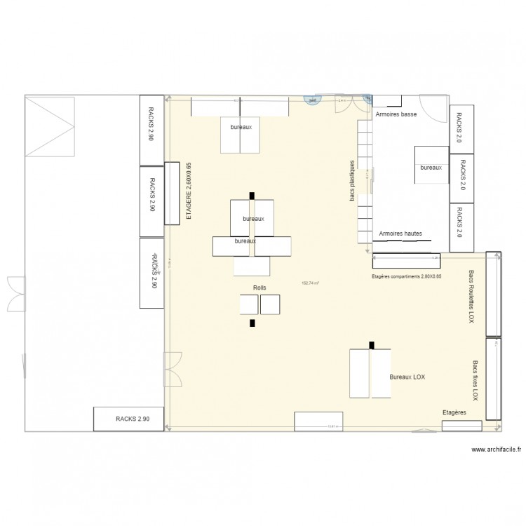Meyzieu Phase 5 et 6. Plan de 1 pièce et 153 m2