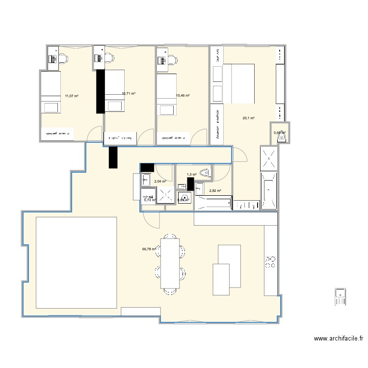 BF 2022 DUPLEX 2. Plan de 0 pièce et 0 m2