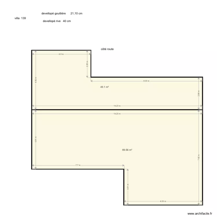 villa 139   cci tontouta. Plan de 