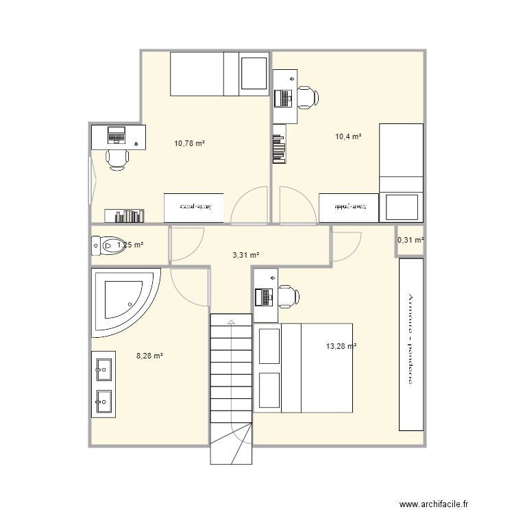 Conflans 1er etage. Plan de 0 pièce et 0 m2