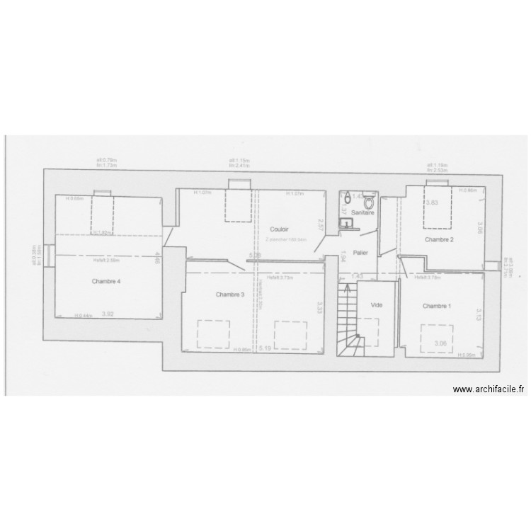 étage. Plan de 0 pièce et 0 m2