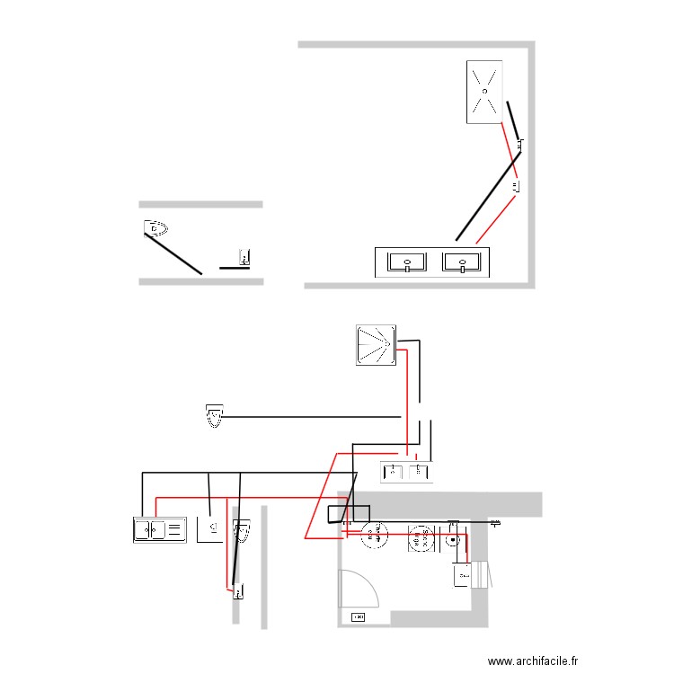 plomberie. Plan de 0 pièce et 0 m2