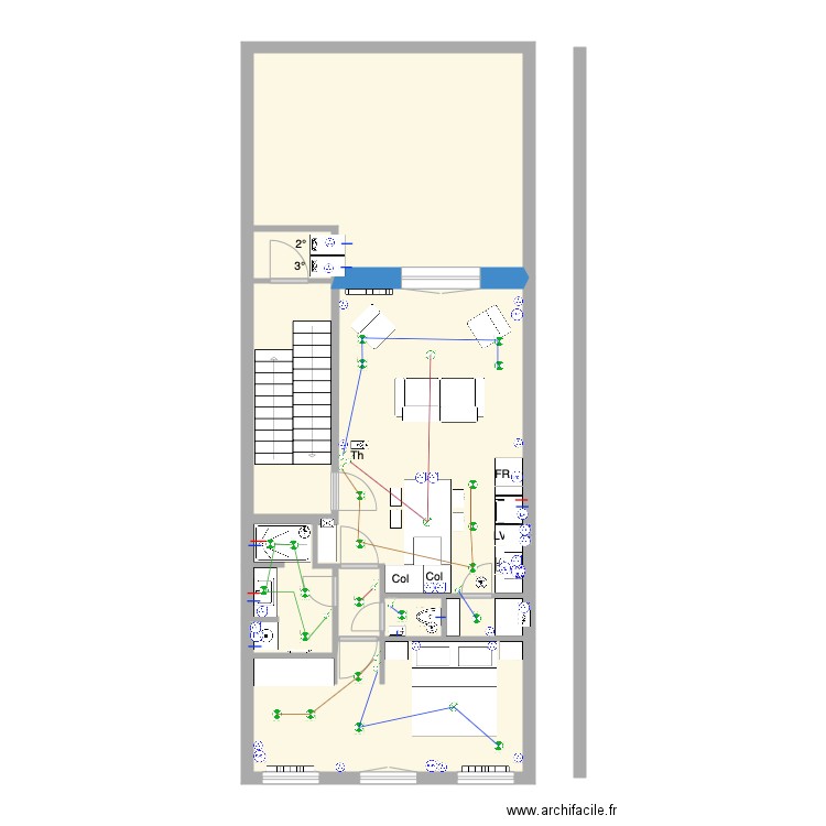 Tabellion 2e étage Eau Elec. Plan de 0 pièce et 0 m2