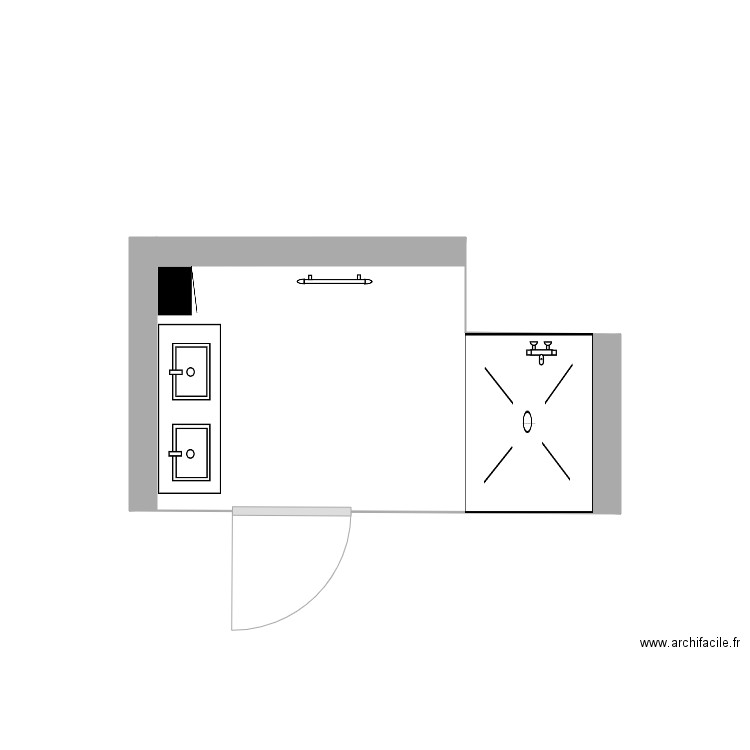 petite sdb 5. Plan de 0 pièce et 0 m2