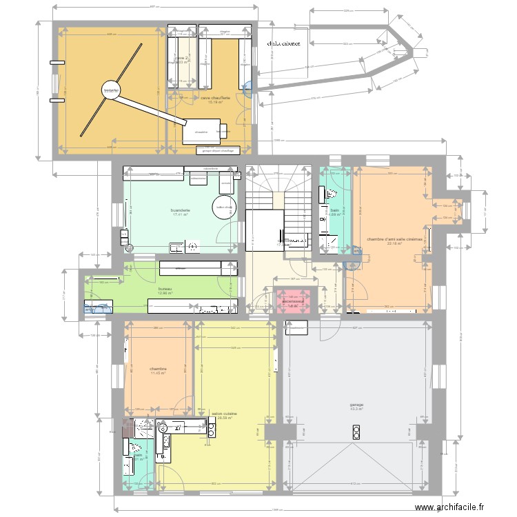 montricher rez inf final 2 appartement 2018. Plan de 0 pièce et 0 m2