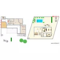 Somone Ngaparou plan rdc meubl&eacute;