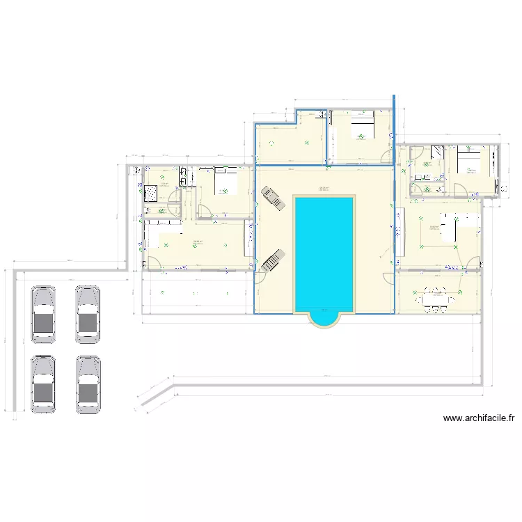 Bungalows papa 3 elec. Plan de 