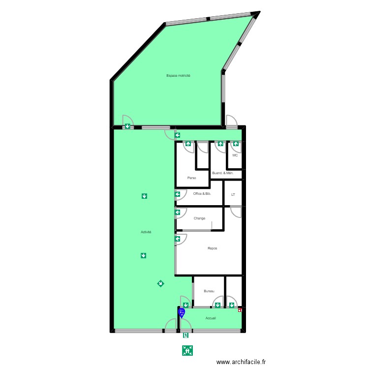 Charles de Gaulle PROJET THIAIS evac. Plan de 0 pièce et 0 m2