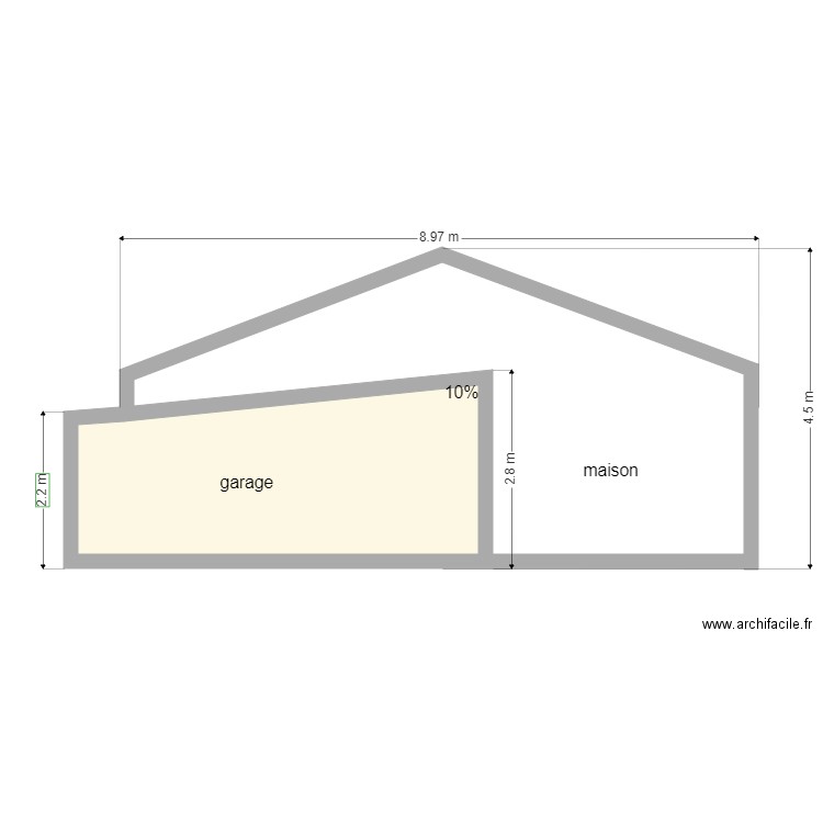 mur2. Plan de 0 pièce et 0 m2