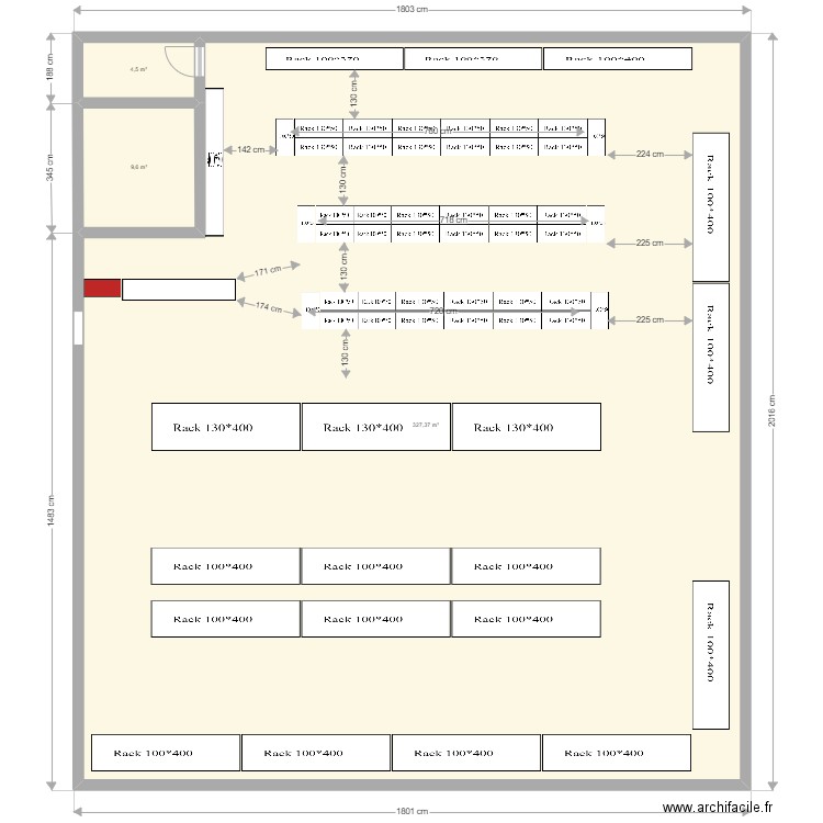MARDISE PEM 50 et réduction rack fond. Plan de 0 pièce et 0 m2
