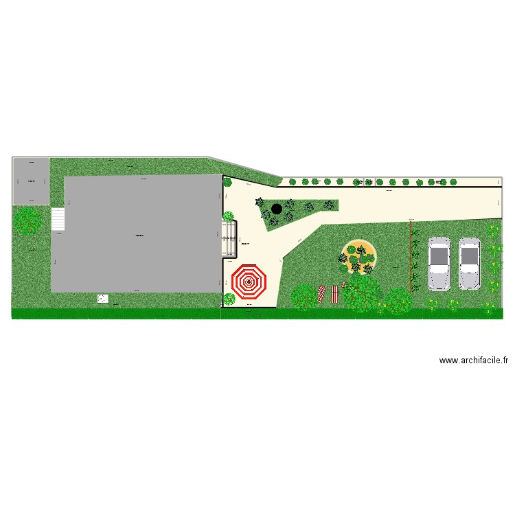 jardin 3. Plan de 9 pièces et 753 m2