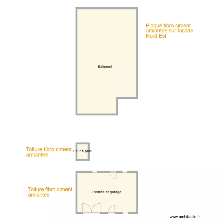 Croquis PETERLIN Cour. Plan de 