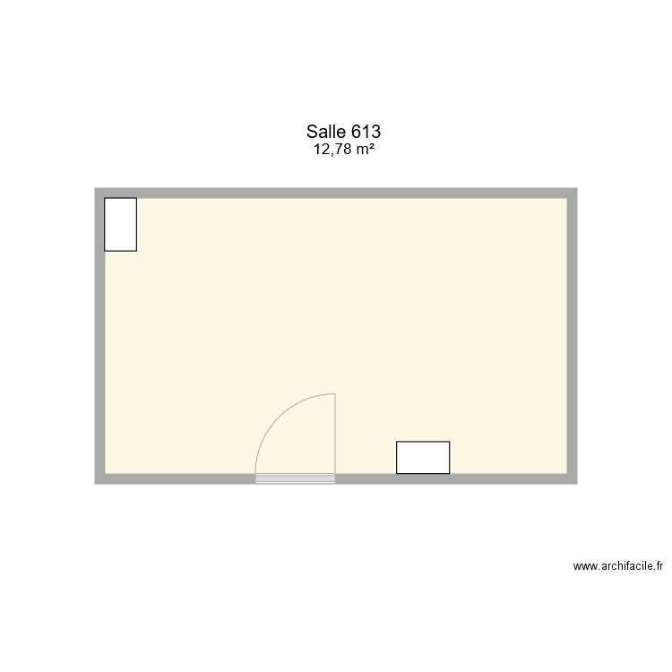 Salle 613. Plan de 0 pièce et 0 m2